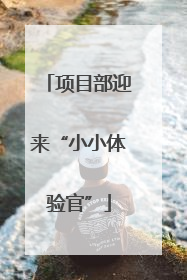 项目部迎来“小小体验官”