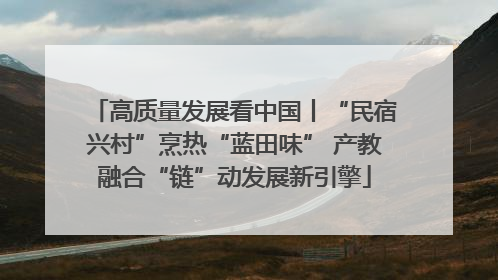 高质量发展看中国丨“民宿兴村”烹热“蓝田味” 产教融合“链”动发展新引擎