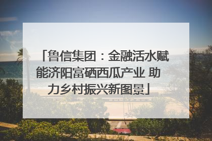 鲁信集团：金融活水赋能济阳富硒西瓜产业 助力乡村振兴新图景