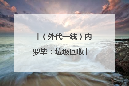 （外代一线）内罗毕：垃圾回收