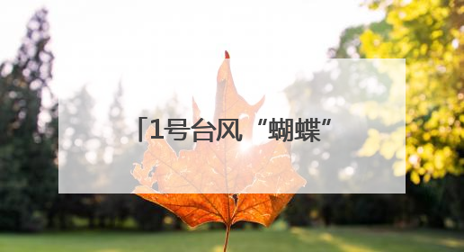 1号台风“蝴蝶”正式生成！杭州接下来的天气很复杂