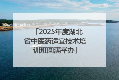 2025年度湖北省中医药适宜技术培训班圆满举办