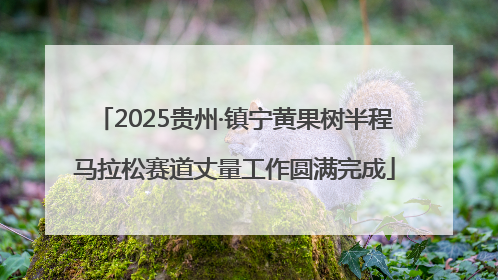 2025贵州·镇宁黄果树半程马拉松赛道丈量工作圆满完成