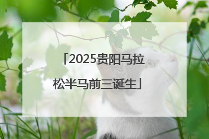 2025贵阳马拉松半马前三诞生